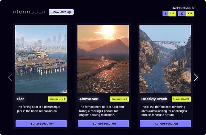 [PAID] sffishing - Simple fishing system 🎣 Level/Exp, 6 spots, 62 fish, Tablet Thumbnail