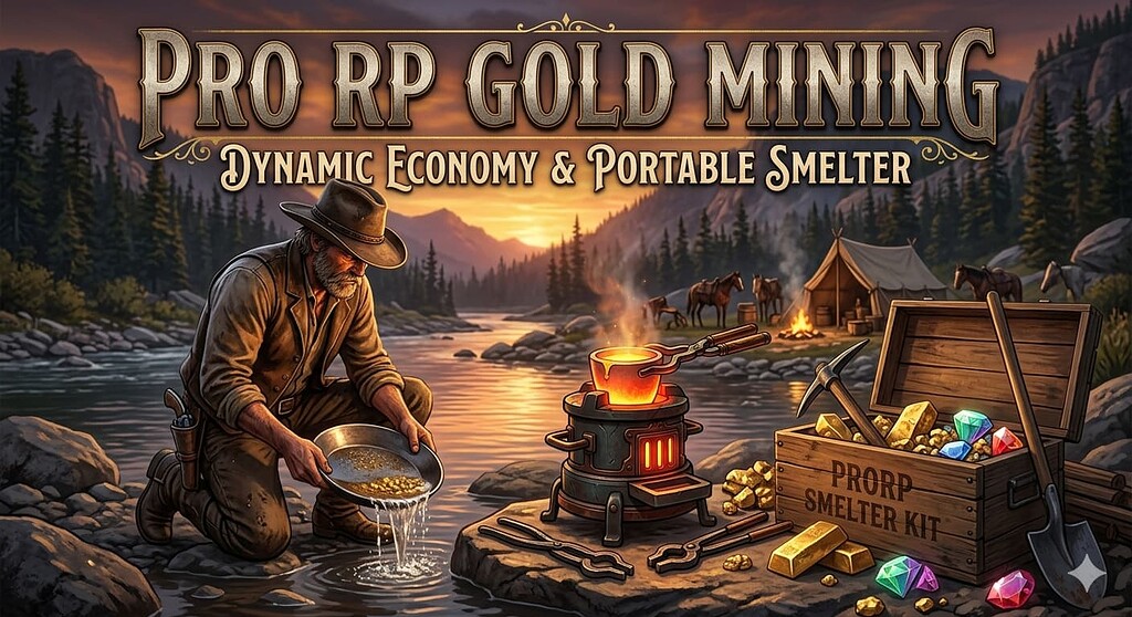 Prodigy Rp Mining ProRP Gold Mining | Portable Smelter & Dynamic Economy - RedM Releases ...