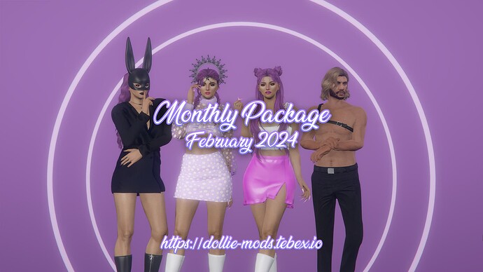 [PAID] Dollie Mods February 2024 clothing package Thumbnail
