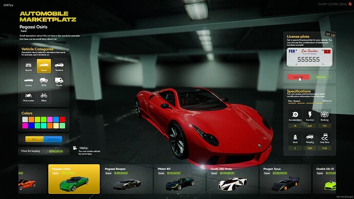 Vehicle Shop Script | ESX/QBCORE/QBOX | STG Scripts thumbnail 2