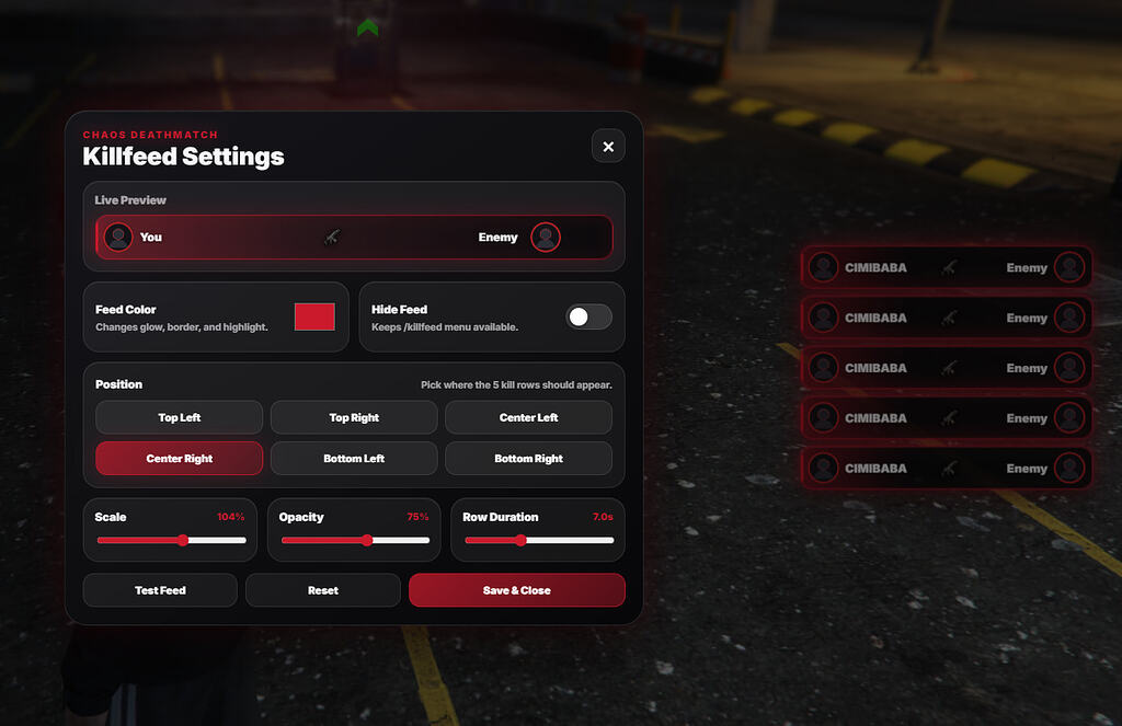 [PAID][ESCROWED] Chaos Killfeed - FiveM Releases - Cfx.re Community