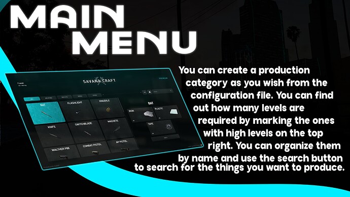 [SAVANA] Crafting [QB/ESX/QBOX] thumbnail 4