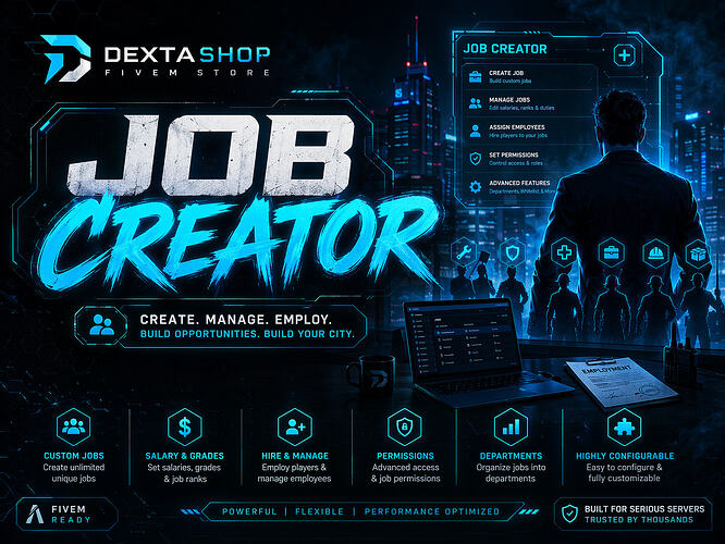 [QB] DxA - Job Creator | Premium In-Game Job & Stash Creator - FiveM ...