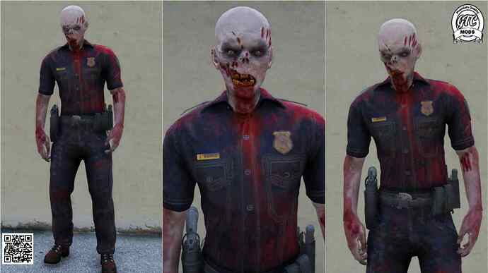 GTA 5 Zombie Police Ped Pack for (FiveMSP)- Custom police zombie ped (10)