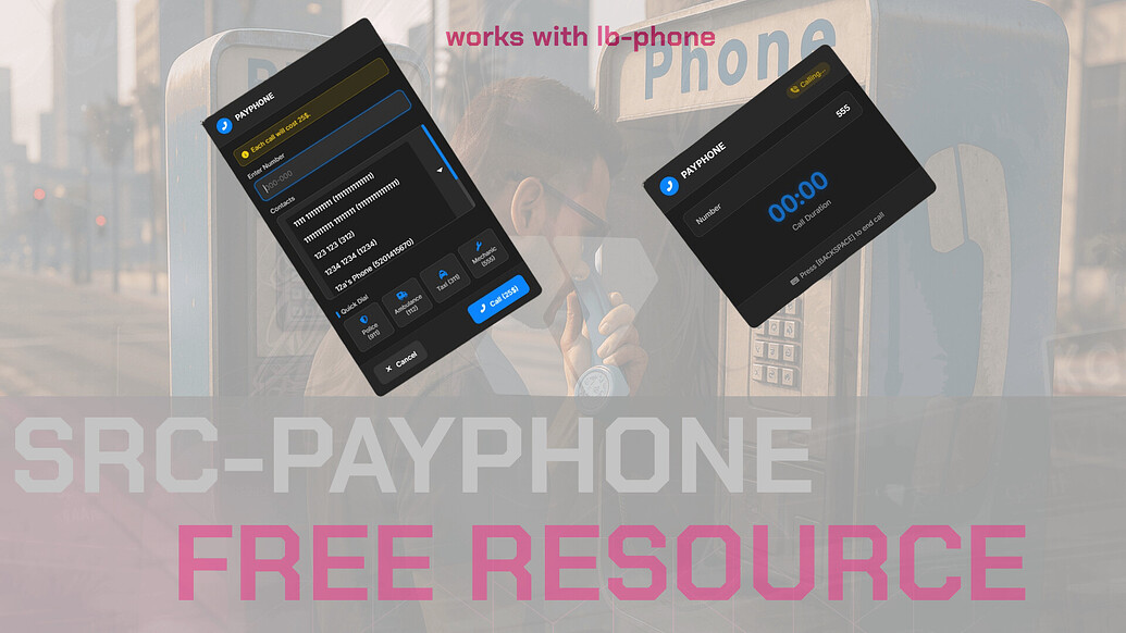 Fivem Payphone script [lb-phone support] - FiveM Releases - Cfx Forum