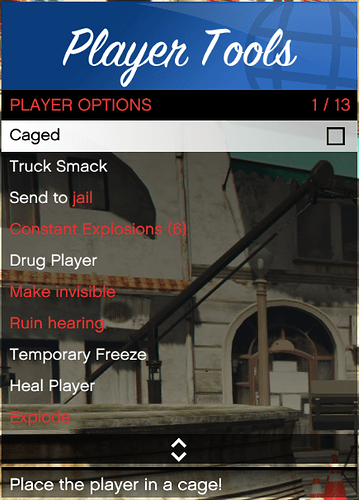 player tools
