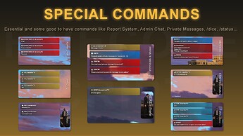 FiveM Roleplay Chat Script - Special Commands - Essential and some good to have commands like Report System, Admin Chat, Private Messages, /dice, /status...