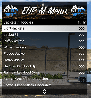 EUPMenu shirts n jackets bcso light jackets