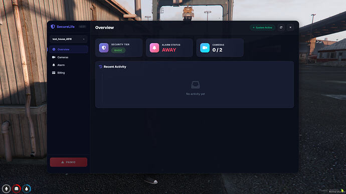 Premium glassmorphism dashboard
