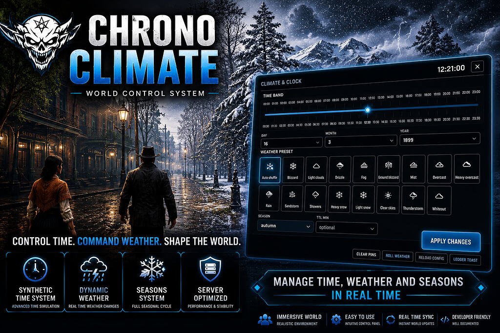 [PAID] ChronoClimate | Synthetic Time System | Dynamic Weather ...