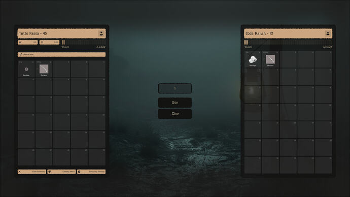 Inventory Main - Player Inventory