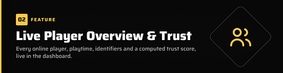 Live Player Overview & Trust Feature