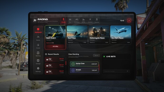 Multiplayer Racing V2 + Custom Track Map,Different Race Types,Crew System thumbnail 2