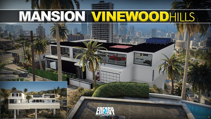 [FiveM MLO] Mansion Vinewood Hills [Luxury] Thumbnail