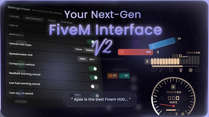 APEX HUD V2 – The Most Immersive FiveM HUD Experience | QBCore & ESX & QBOX Thumbnail