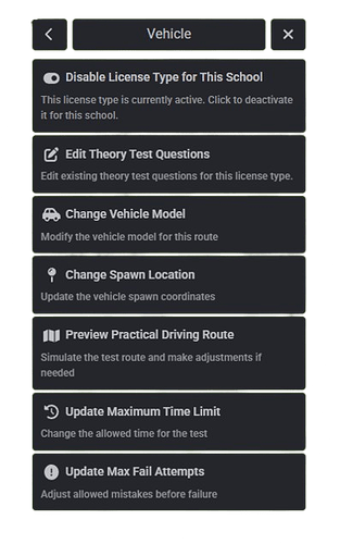 Driving School Creator — Expanded 6 License Types Support | Advanced DMV Script for QBCore, ESX & QBX thumbnail 3