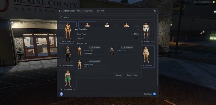 Ped Menu [Standalone | ESX | QBCore ] thumbnail 2
