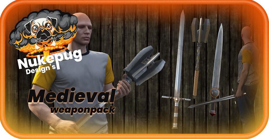 [免费]中世纪武器包-FiveM插件网