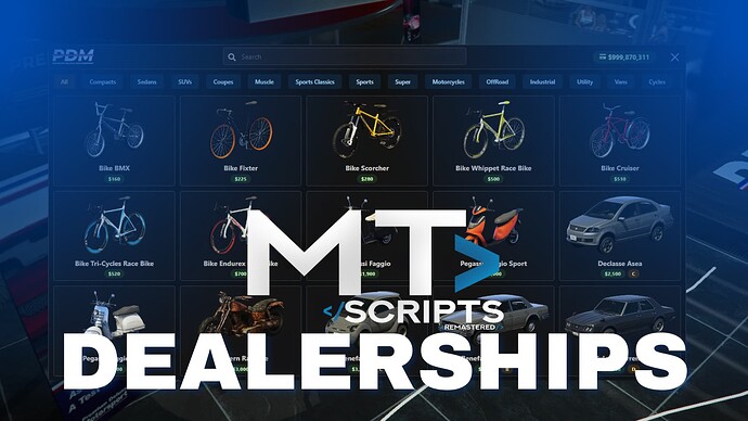 MT Dealerships V2 | Dealership/Vehicle shop script Thumbnail