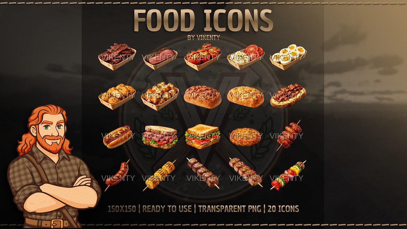 [ICONS] - Fast Food Icons x20 | 01 - RedM Releases - Cfx Forum