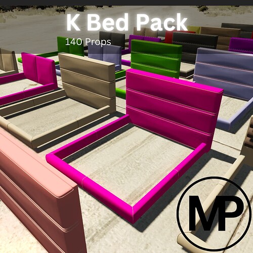 [UPDATED] King Size Bed Pack | 140 Props thumbnail 7