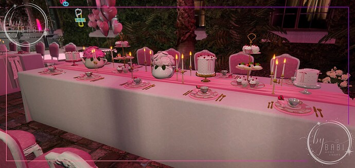 Tea table for guest