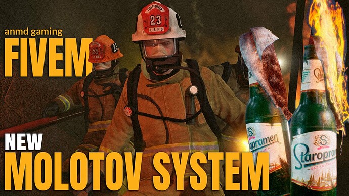 [ESX/QBCORE/STANDALONE] - Persistant Molotov Cocktail Script Thumbnail