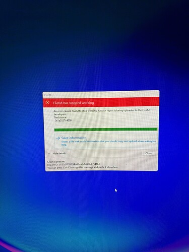 Cant launch Five M keeps crashing - FiveM Client Support - Cfx Forum