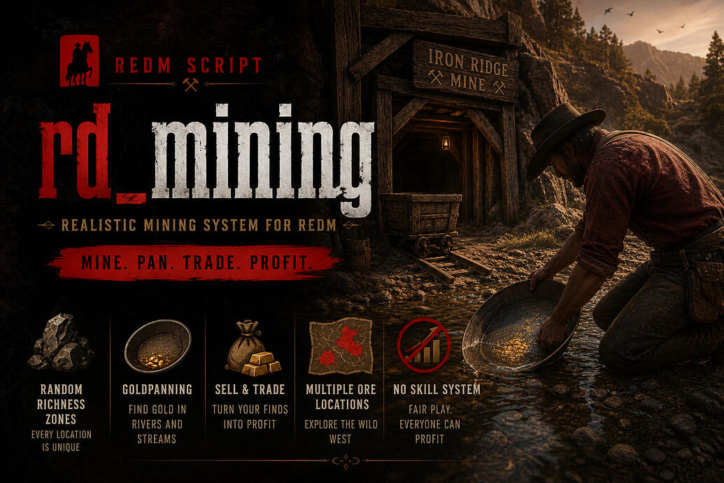 [VORP] Reality Mining | The Most Advanced Mining System for RedM - RedM ...