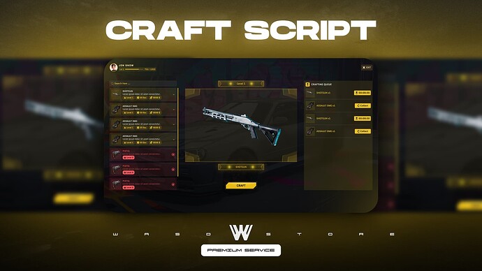 [ESX - QB - QBX] Craft Script - FiveM Releases - Cfx.re Community