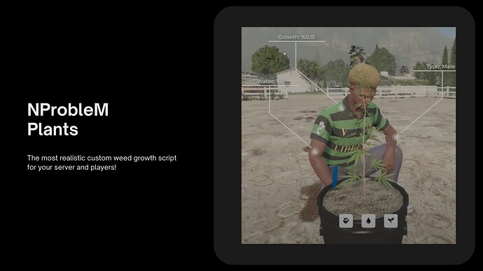 [PAID] NProbleM Plants (Modern and Databased Weed System) [QBCore] [ESX] Thumbnail