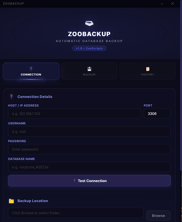 [FREE] ZooBackup - Automatic Database Backup Tool for RedM Servers ...