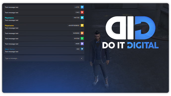 Advanced Chat System | 9 Themes | Live Editor | RP Ready [ESX/QBcore/Standalone] [PAID] thumbnail 10