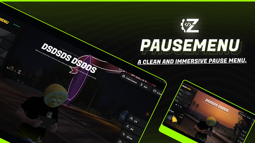 PauseMenu | Premium Pause Menu for ESX, QBCore & QBX | iZaap Scripts ...