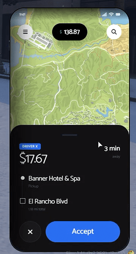 [PAID] [QB & ESX] 6ix Taxi & Rideshare App | Phone UI, Live Map thumbnail 5