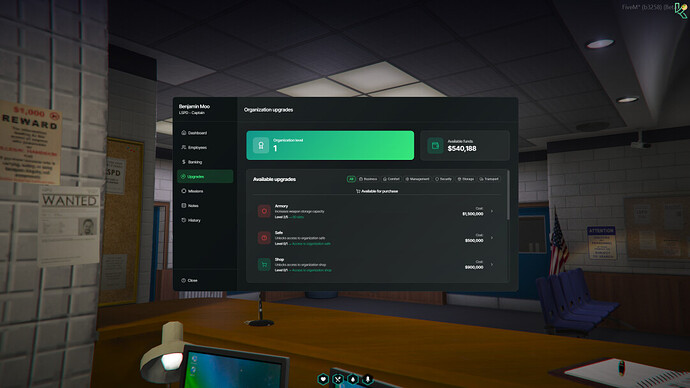 ⭐ Advanced system of society Boss & Gang Menu thumbnail 12