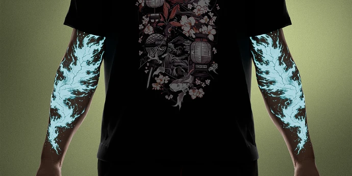 Glowing Arm Tattoo thumbnail 6