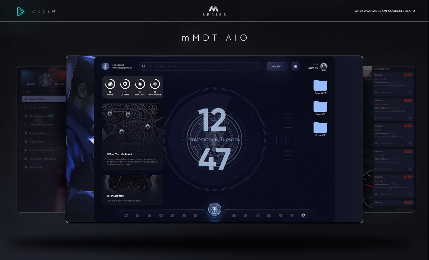 CodeM mMDT All In One (Most Detailed MDT) - FiveM Search
