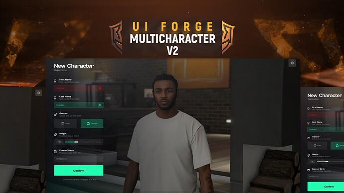 UIForge Multicharacter V2 | Fivem Multicharacter Script Thumbnail