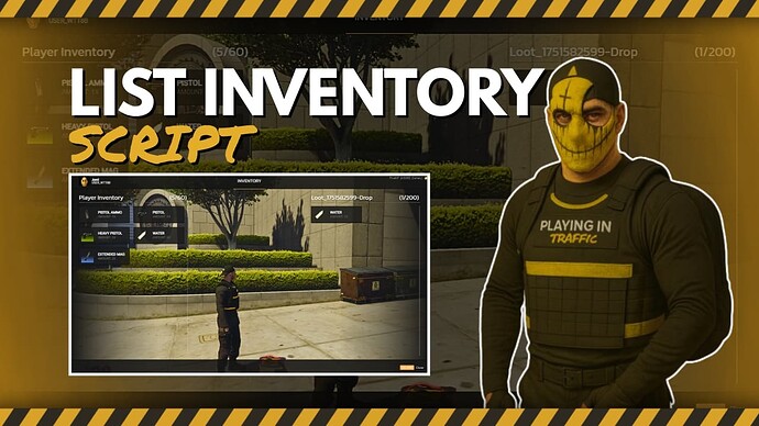 [STANDALONE] List Inventory – Clean UI, Containers, Weapon Support Thumbnail
