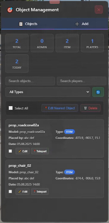 Place Objects - FiveM Releases - Cfx Forum