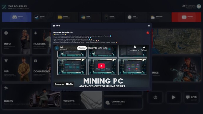[ZaT-SCRIPTS][QBCore/ESX] PAUSE MENU thumbnail 7