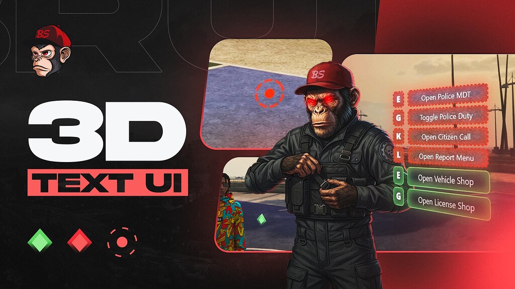 3DTextUI [STANDALONE] Brutal Scripts