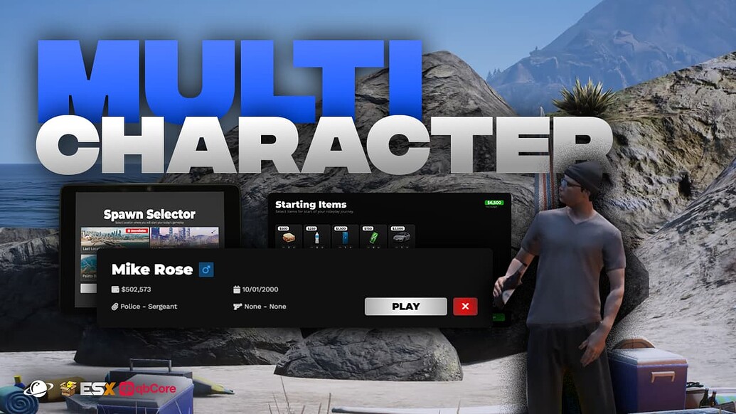 Multicharacter Script - Identity, Spawn Selector and Loading Screen ...