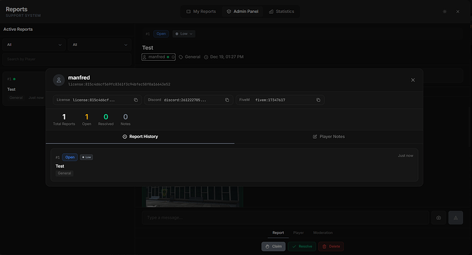 [FREE] SWS Report - Standalone Report System - FiveM Releases - Cfx Forum