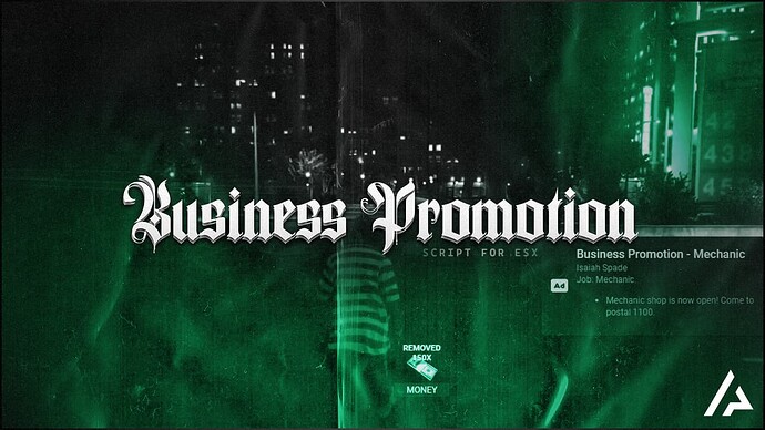 [QB/ESX] Business Advertisement (jobs) & Amber Alert Thumbnail