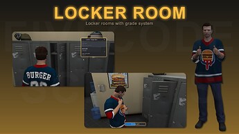 FiveM Burger Shot Job - Locker Room - Locker rooms with a grade system