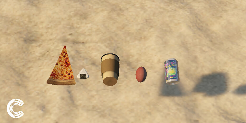 [PROP] Food Props | Free - Ultra Low Poly
