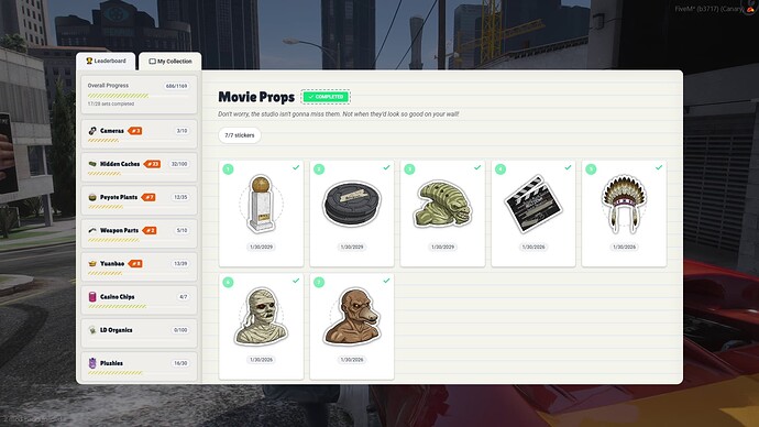 🔍 Collectables: 1100+ Items, Stickerbook UI & Leaderboards thumbnail 2