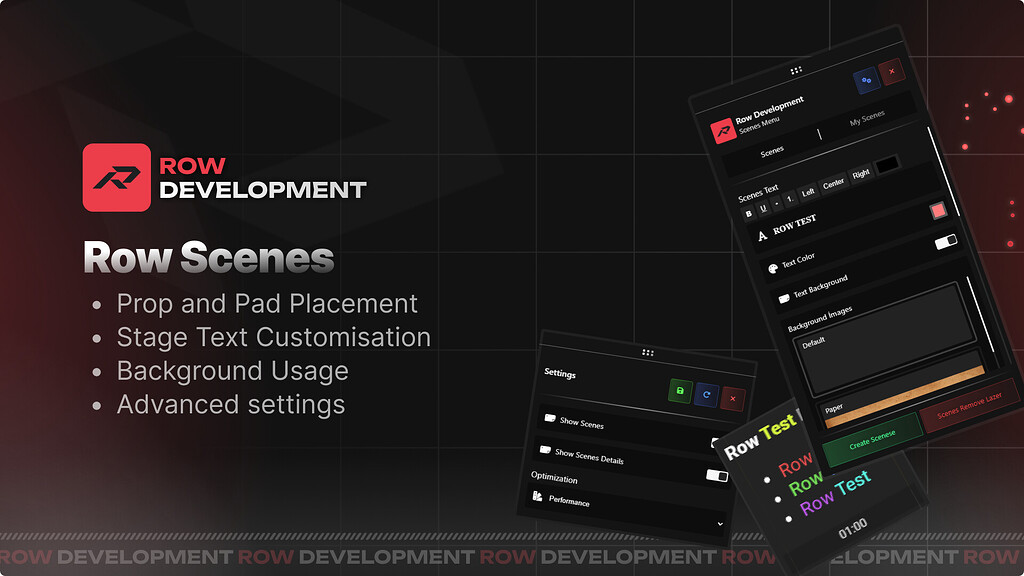 [PAID][QB/Qbox/ESX] Row Development Scenes - Innovative and advanced ...